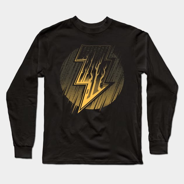 Black Thunder - Adam Long Sleeve T-Shirt by StudioM6